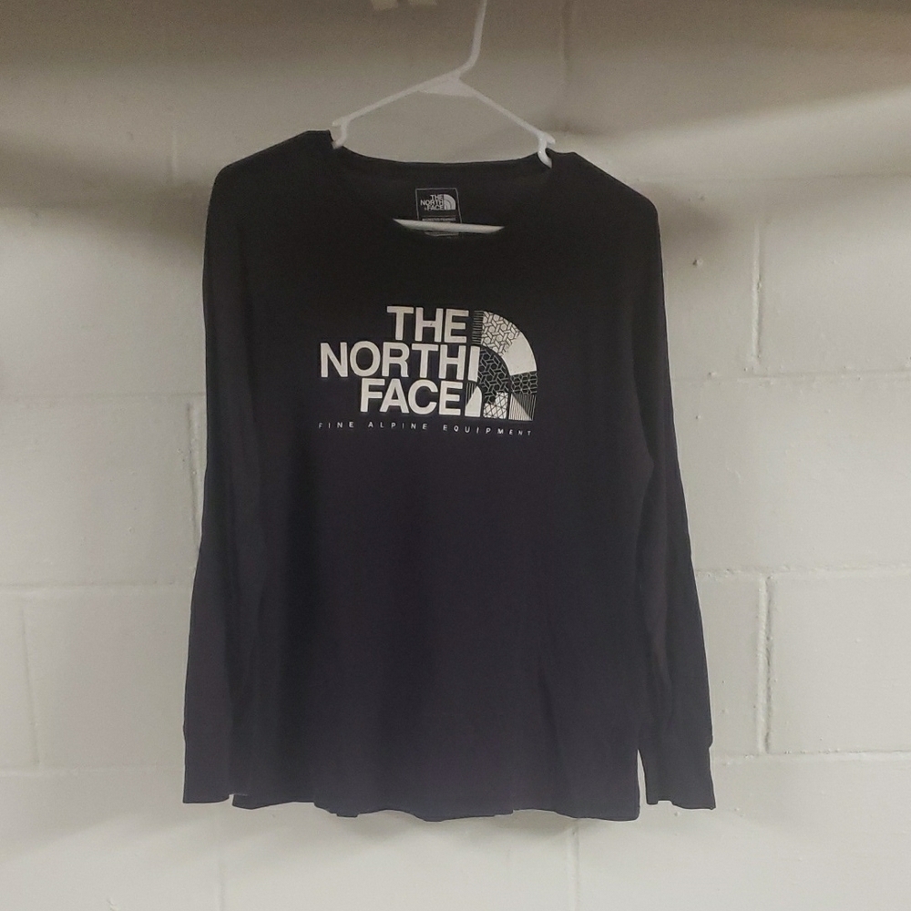 The North Face Black Graphic Long Sleeve Tee